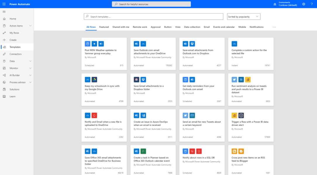 Power Automate tasks to entire workflows